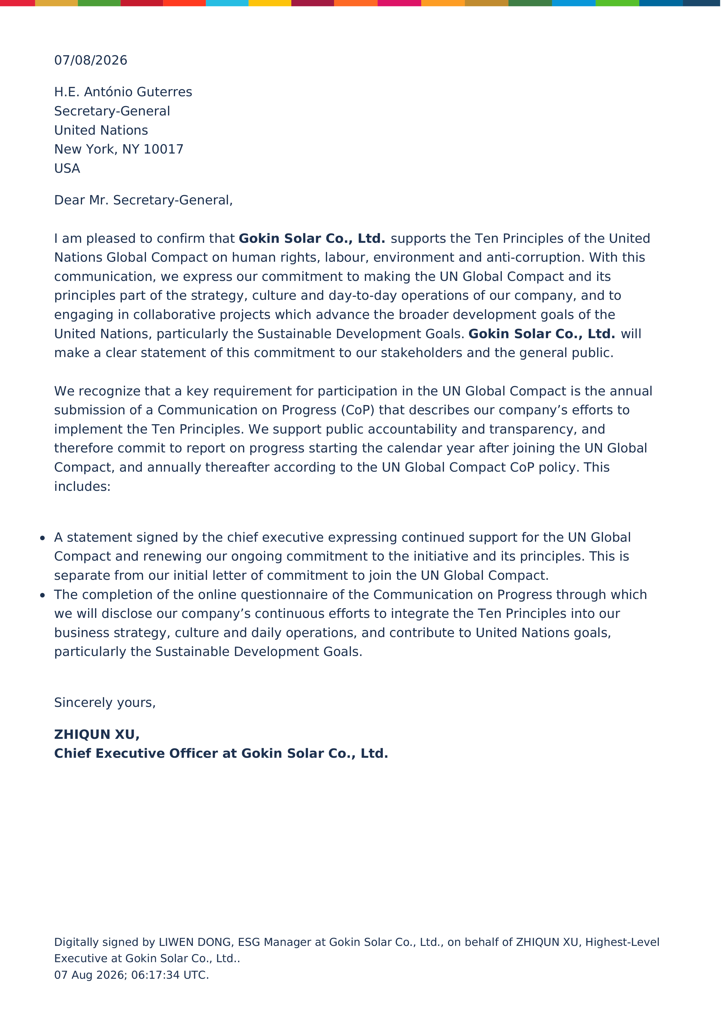 Carta de Compromisso